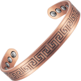 thumbnail image 1 of Wollet 6.88 inches Pure Copper Bracelets for Women Men, Copper Bangles with 3500 Gauss Magnets, Jewelry Gift for Dad, Ladies,CPB-0923, 1 of 6