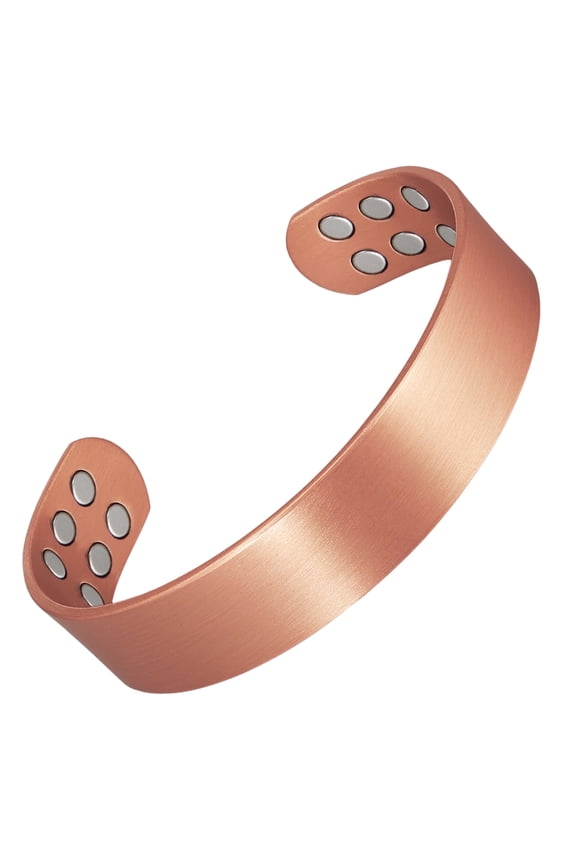 7.0'' Copper Magnetic Bracelet for Men Women, Width 0.7''