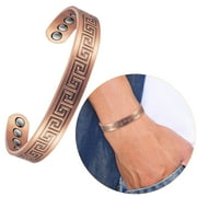 Wollet 99.9% Pure Copper Magnetic Bracelets for Men Women 6.89''