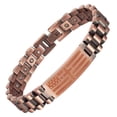 thumbnail image 1 of Wollet American Flag/Flag Cross Magnetic Bracelet for Men Boys,Stainless Steel Bible Verse Bracelet Jewelry Gifts for Men Boys, 1 of 8