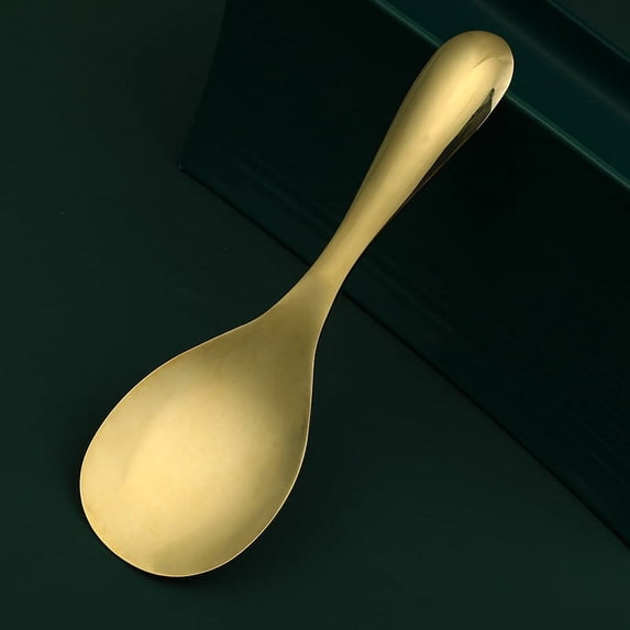Wollet Brass Rice Spoon Solid Rice Shovel Rice Spoon Rice Ladle Rice Spoon