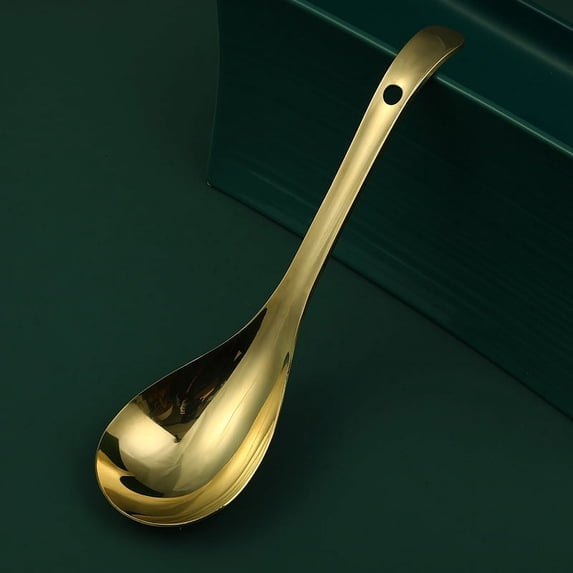 Wollet Brass Rice Spoon Solid Rice Shovel Rice Spoon Rice Ladle Rice Spoon