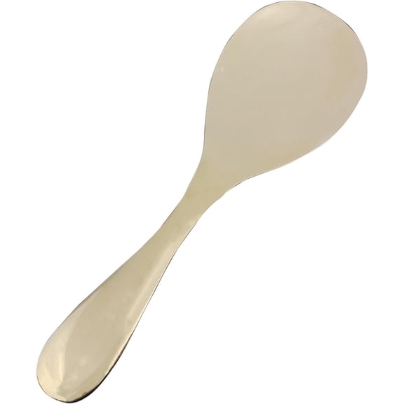 Wollet Copper Big Spoon, Rice Paddle Spoon 99% Pure Copper Hand-Made Rice Spatula, Non-Stick Rice Spatula, Copper Utensils