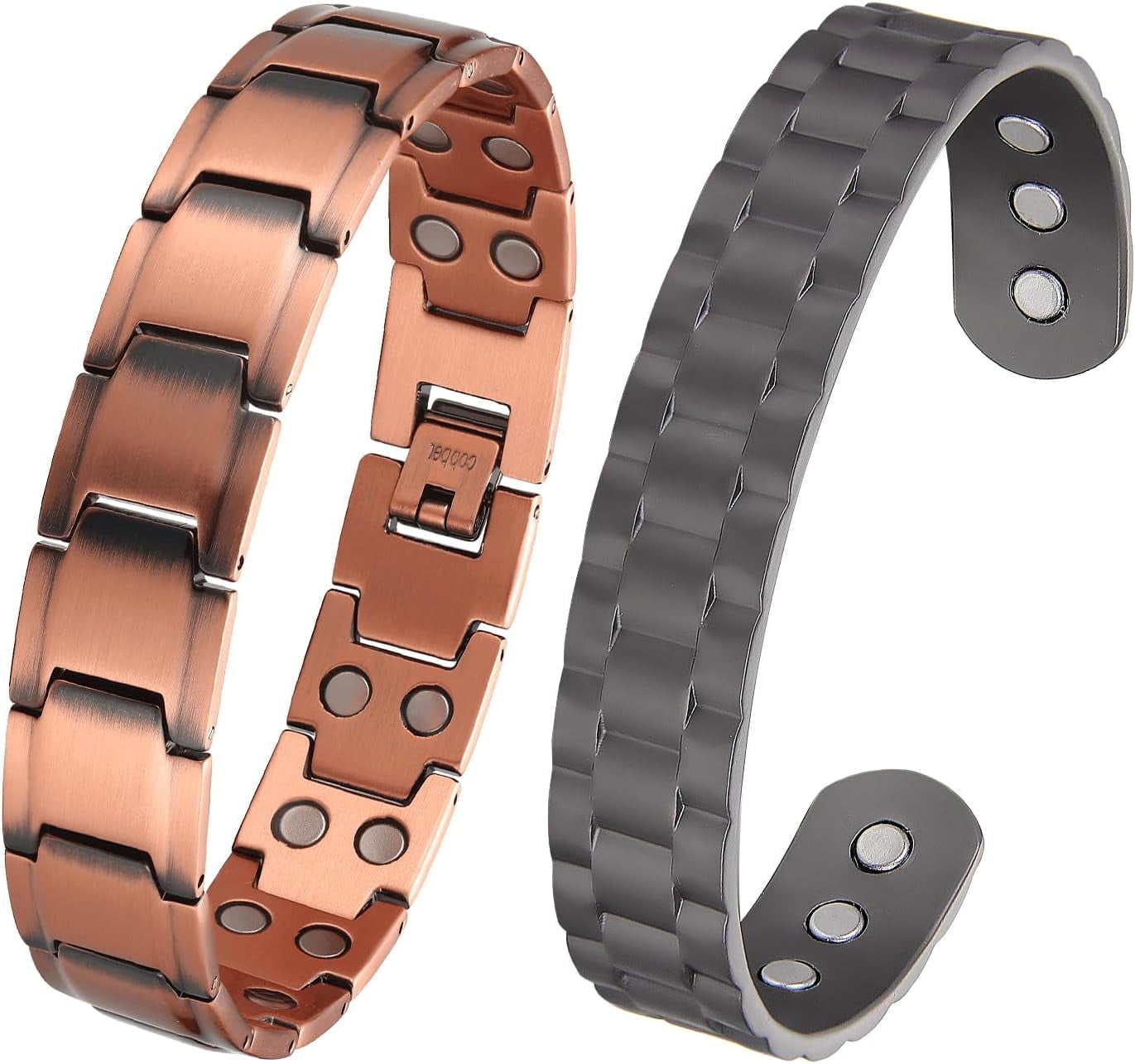 Wollet Copper Magnetic Bracelet for Men, 99.9% Pure Copper Jewelry
