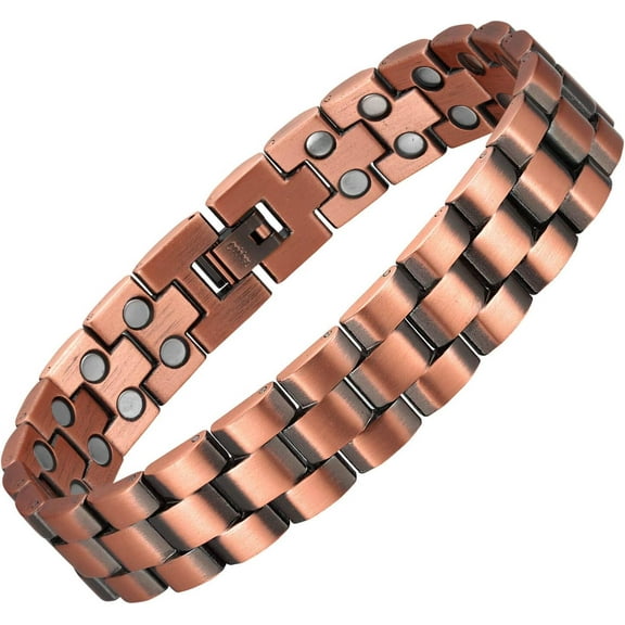 Wollet Copper Magnetic Bracelet for Men,  Adjustable Copper Jewelry Gifts