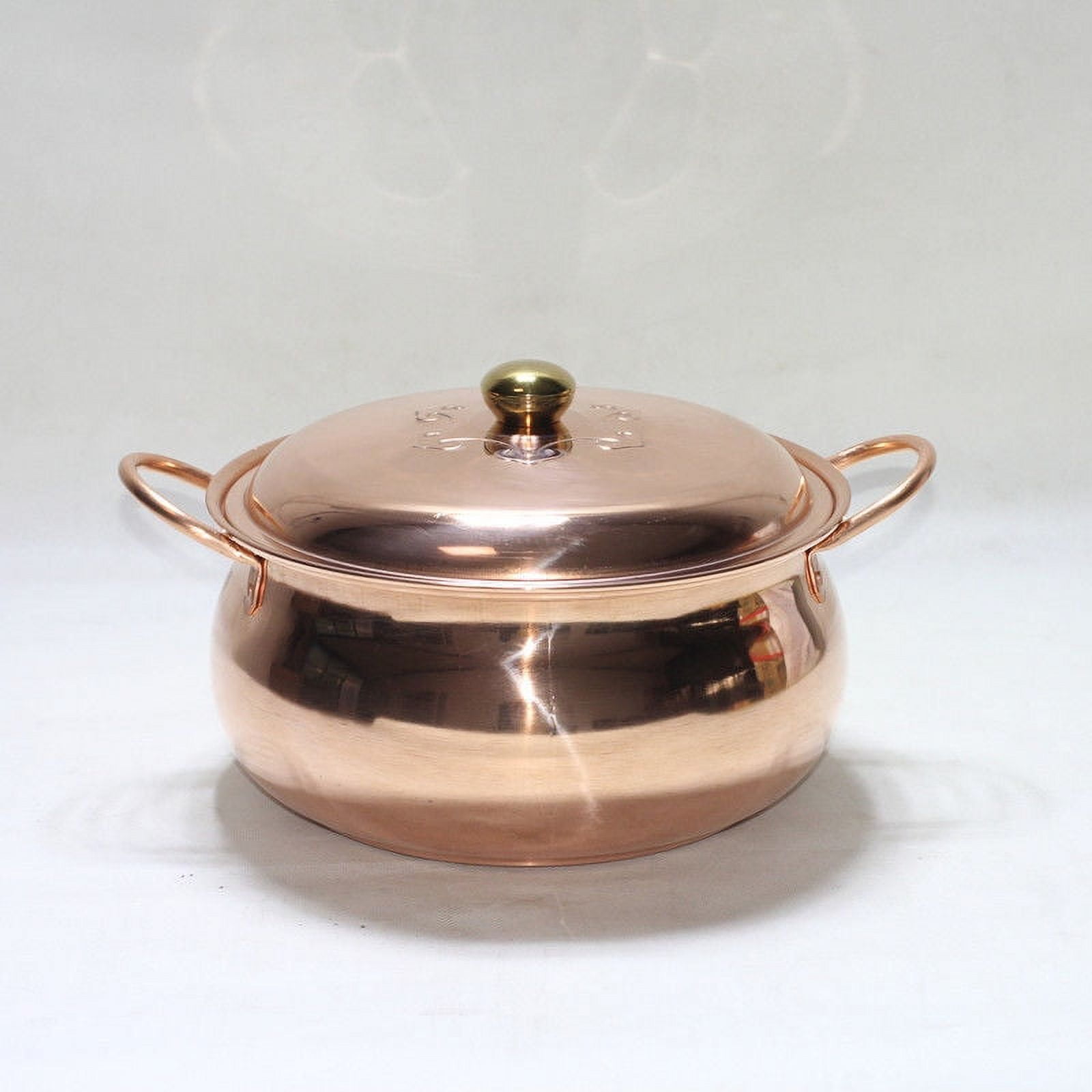 Wollet Copper Pot Pure Copper Goulash Pot Deep Thick Copper Pot ...