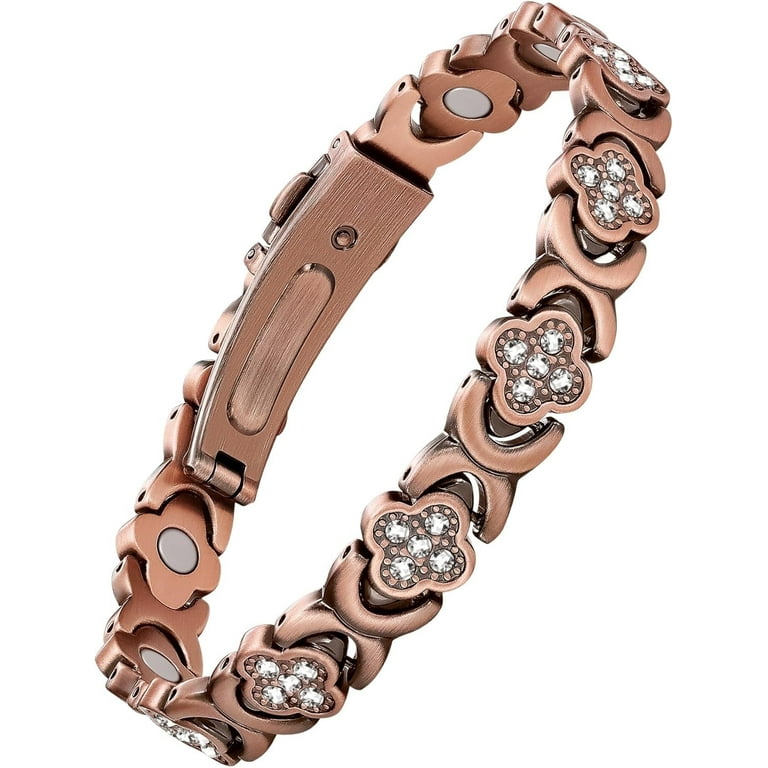 Wollet Fashion Stainless steel Magnetic Bracelet for Women with