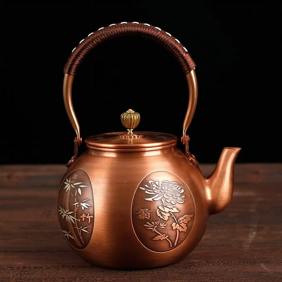 Wollet Handmade Copper Pot for Boiling Water, Pure Copper Tea Pot , Cooking Tea Pot Without Coating