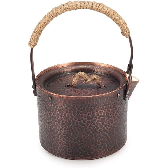 Wollet Handmade Pure Copper Kettle, Pure Copper Teapot, Copper Kettle Health Gift