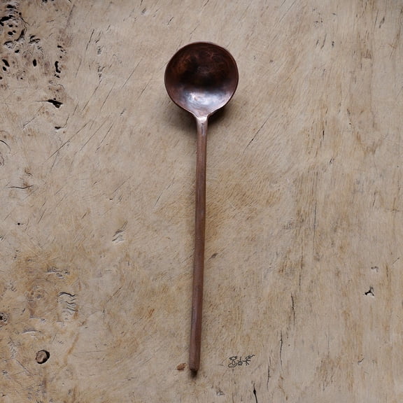 Wollet Handmade Pure Copper Spoon Coffee Spoon, Milk Mixer Stick, Dessert Spoon, Small Teaspoon