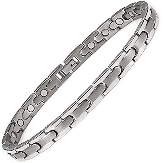 Wollet Magnetic Bracelets for Women, 20cm, 8'',Stainless Steel Bracelets, with 3500 Gauss Magnet, Fashion Jewelry Gifts