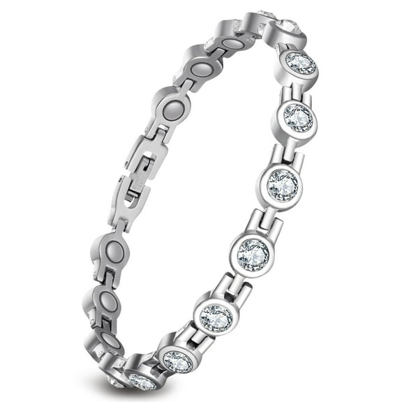 Wollet Magnetic Bracelets for Women Sparkling Crystals, Magnetic Jewelry Gifts