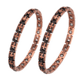 thumbnail image 1 of Wollet Magnetic Cross Copper Bracelets 7.5'' &  Cross Copper Anklets 9.44'' for Women, Christian Christmas Gift, Width: 7 mm, 1 of 4