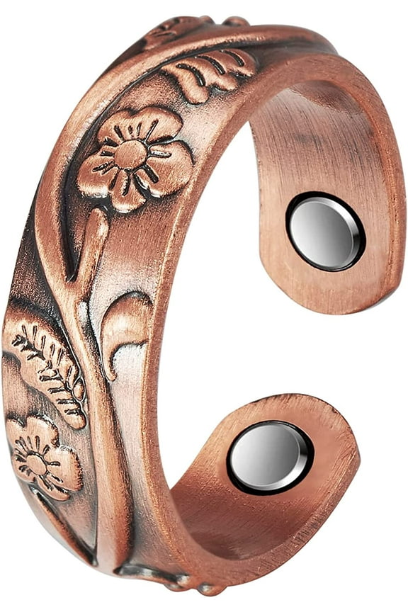 Magnetic Pure Copper Ring for Women Jewelry,2.3 inches Mother's Day Valentine's Day Gift