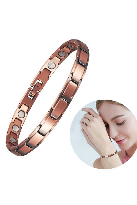 Pure Copper Bracelets for Women, Adjustable 7.8-8.8 inches,COB-0056