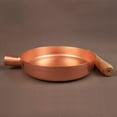 thumbnail image 1 of Wollet Pure Copper Frying Pan Frying Pan, Handmade Copper Frying Pan Copper Kitchenware (Removable Handle), 1 of 5