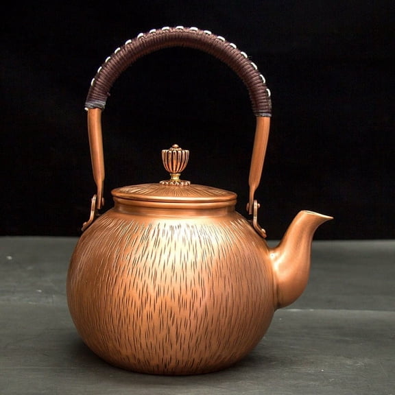 Wollet Pure Copper Kettle, Japanese Large Copper Kettle, Boiling Kettle, Antique Style, Handmade Copper Kettle
