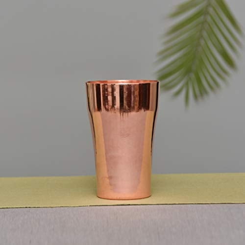 Wollet Pure Copper Mug, Pure Copper Tea Cup, Perfect for Milkshakes, Cocktails, 400 ML