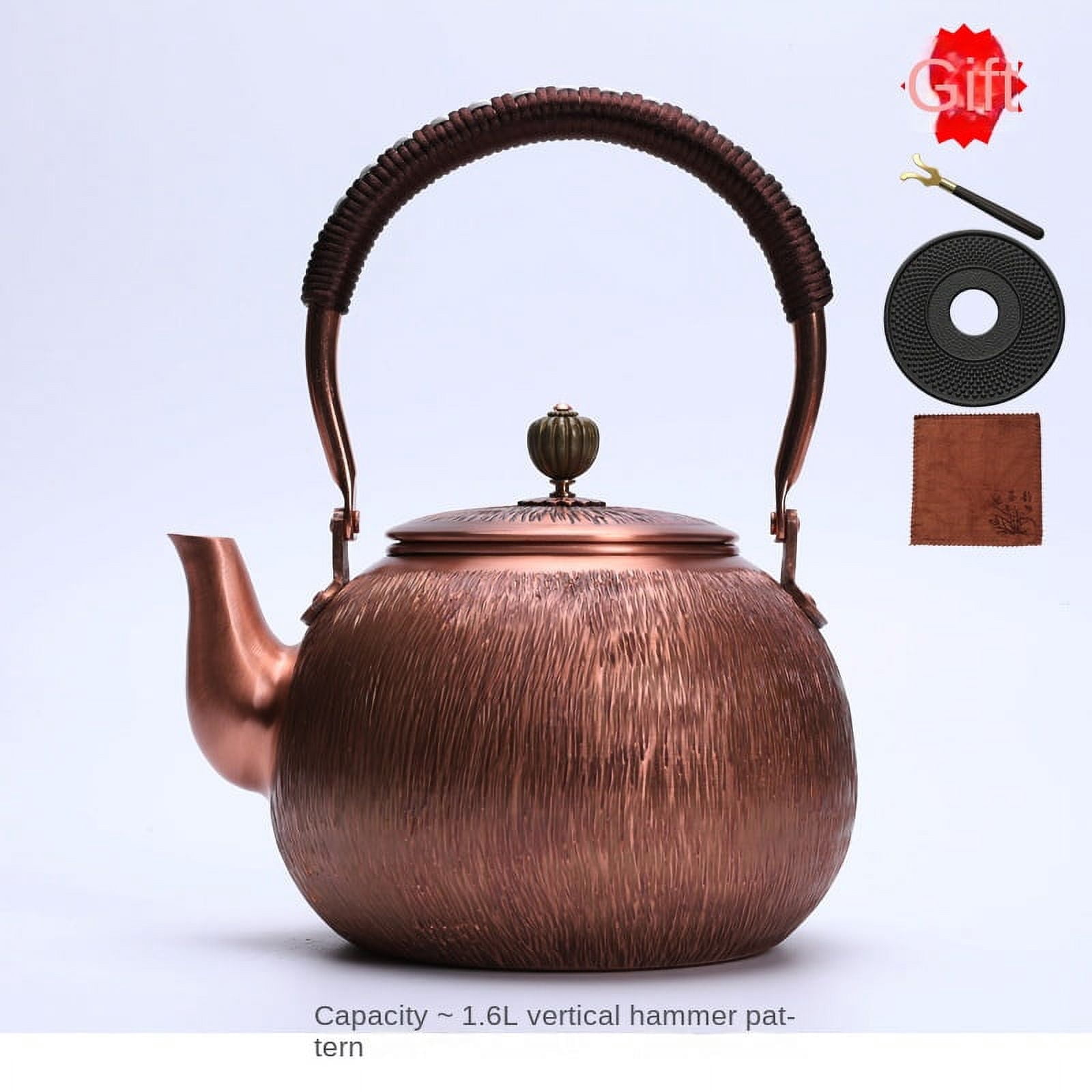 Wollet Pure Copper Pot, Boiling Water Pot, Boiling Tea Pot, Handmade ...