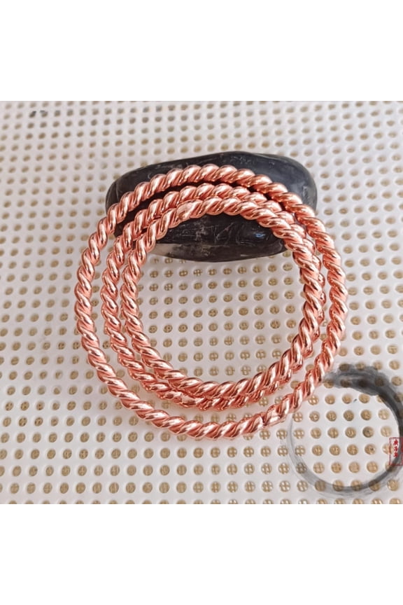 Pure Copper Tensor Ring Bracelet Bangle, Width  0.2 inches