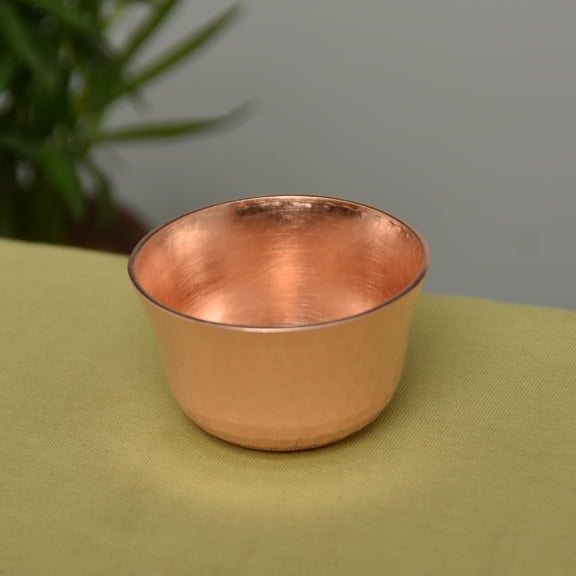 Wollet Pure Copper Thickened Small Copper Cup Hand-hammered Tea Cup Copper Tableware 60ml