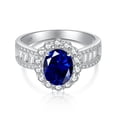 thumbnail image 1 of Wollet S925 Sterling Silver Ring Women's Luxury Aquamarine, 8A High Carbon Zircon Banquet Jewelry, Valentine's Day Gift for Wife and Girlfriend, 1 of 8