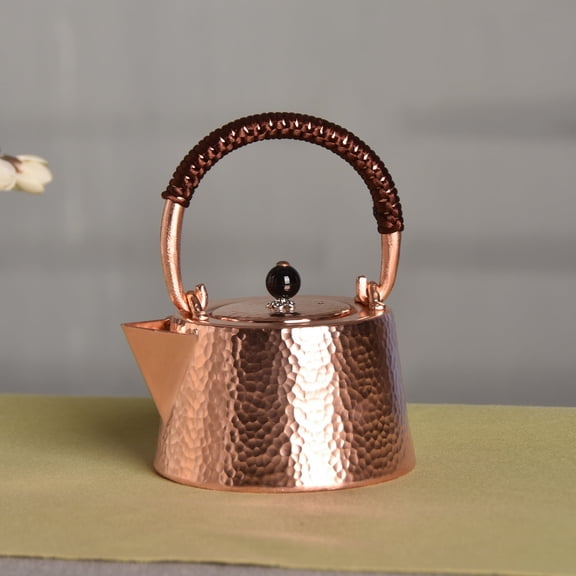 Wollet SMALL 99.9% Pure Copper Teapot, 350ml(11.6oz)Thick Copper Teapot, Boiling Water Tea Teapot