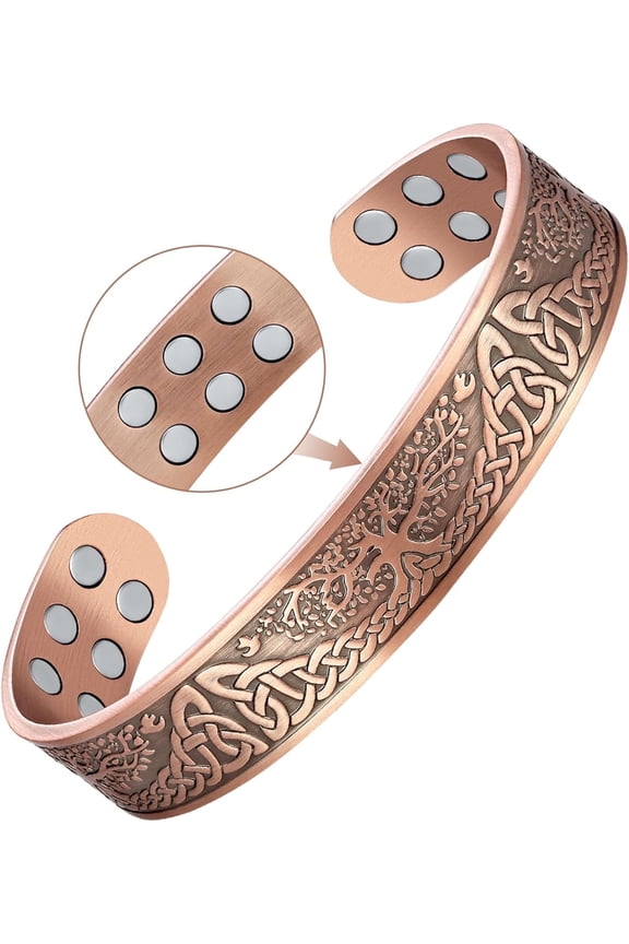 Solid Copper Magnetic Bracelets for Men Women