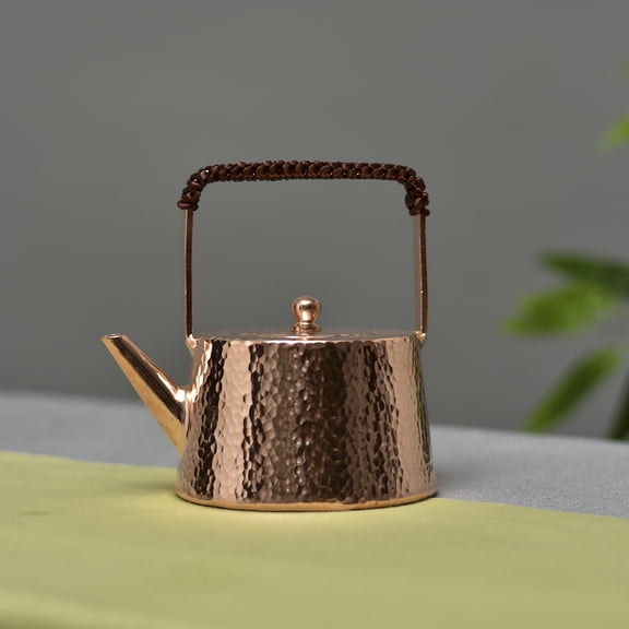 Wollet Solid Pure Copper Kettle,400ML, Teapot Teapot Teapot Teapot Small Copper Tea Art Pot
