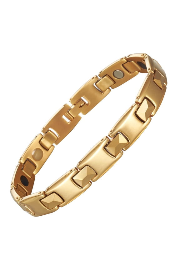 Magnetic Stainless Steel Bracelet for Men,Birthday Gifts for Boyfriend, Gold