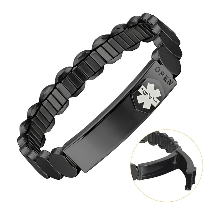 Stainless steel diabetic bracelets new arrivals