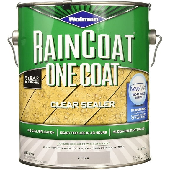 Wolman 12386 Raincoat Clear Sealer Oil Base Semi-Gloss gal