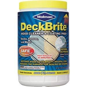 Wolman 16003 3Lb Deckbrite Wood Cleaner & Coating Prep Powder Concentrate - 6ct. Case
