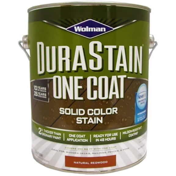 Wolman 288092 Durastain One Coat Solid Color Natural Redwood gal