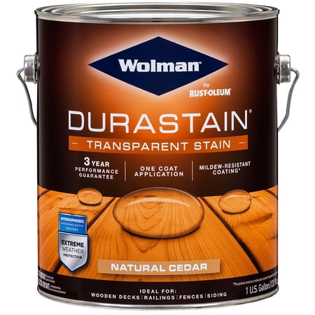 Wolman RainCoat Transparent Gloss Natural Cedar Water-Based Acrylic Copolymer One Coat Stain 1 gal