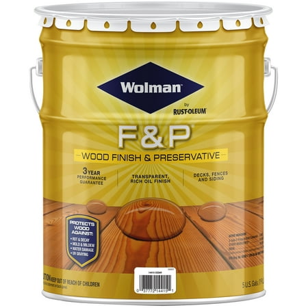 Wolman F&P Satin Cedar Oil-Based Wood Finish 5 gal