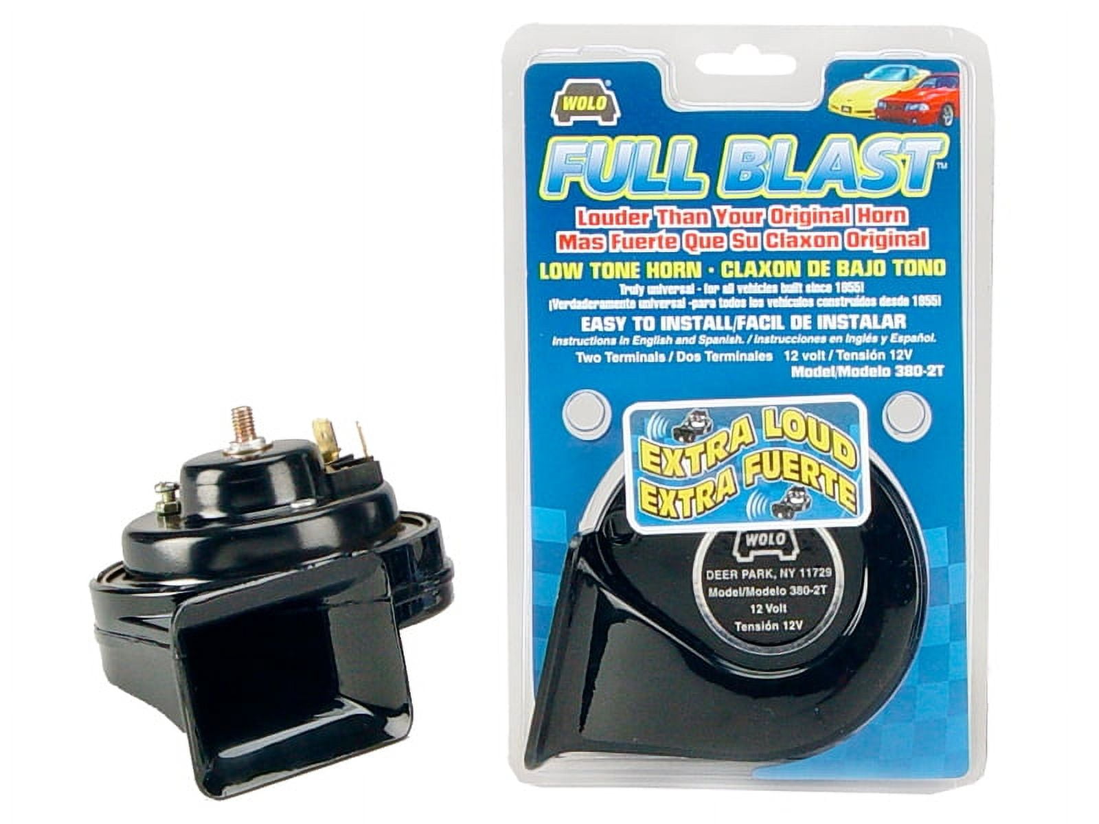 Wolo (380 2T) Full Blast Horn 12 Volt, Low Tone