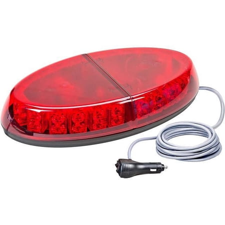 Wolo 3810M-R Warning Light Wolo Beyond Red Lens- Low Profile Magnet Mount Gen Iii Led. Warning Light. Twenty-Two (22) Light Modules Each Containing Two 1-Watt Gen 3 Led’S