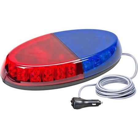 Wolo 3815M-BR Warning Light Wolo Beyond Red - Blue Lens - Low Profile Magnet Mount Gen Iii Led. Warning Light. Twenty-Two (22) Light Modules Each Containing Two 1-Watt Gen 3 Led’S