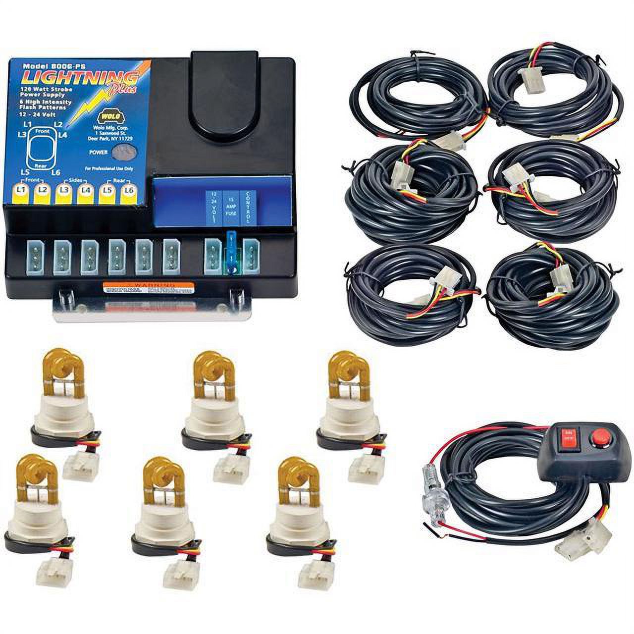 Wolo 800646A Strobe light kit Wolo Lightning Plus Strobe Kit Six (6