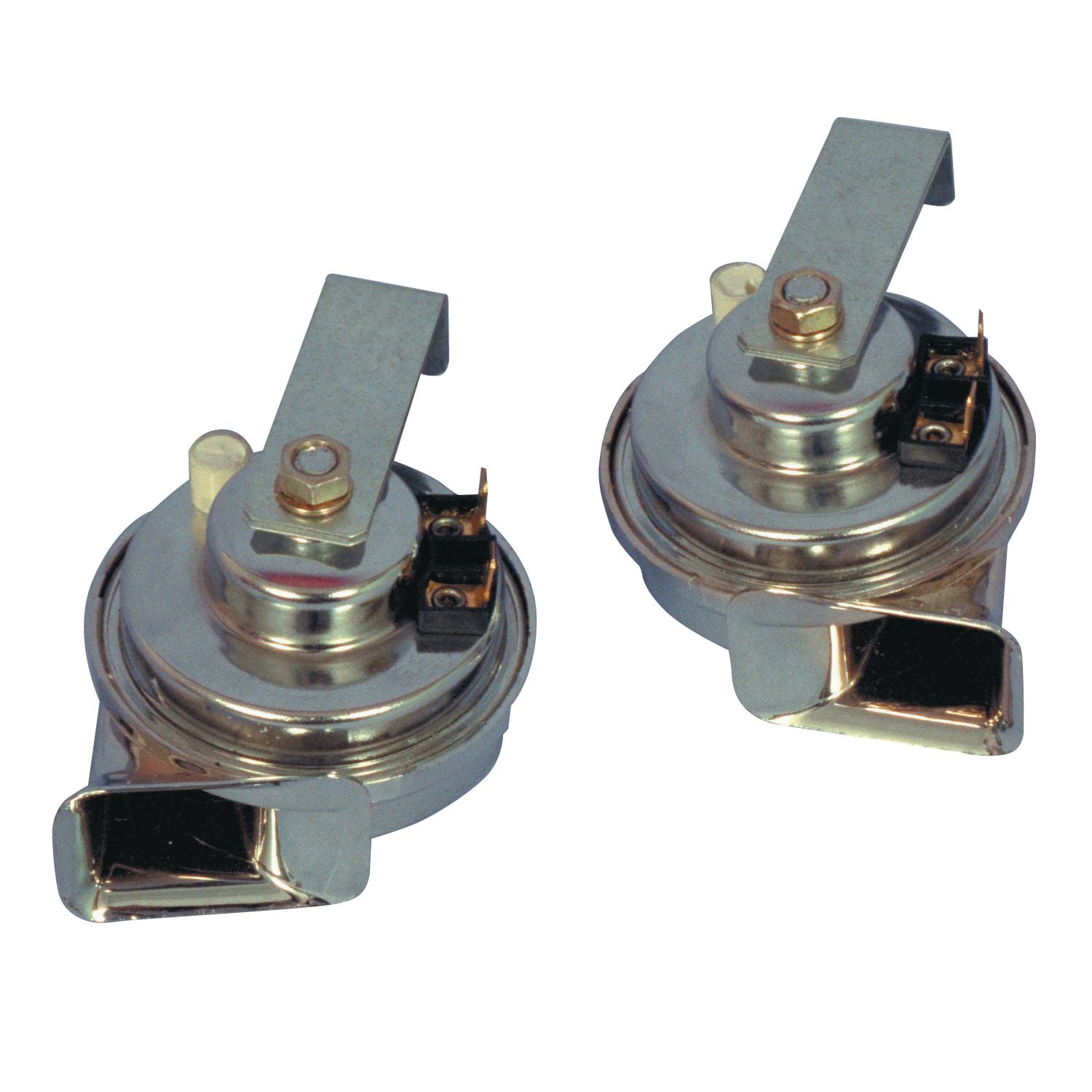 Wolo Manufacturing Corp. 225-2T Chrome Horns-(2)Universal Replacement