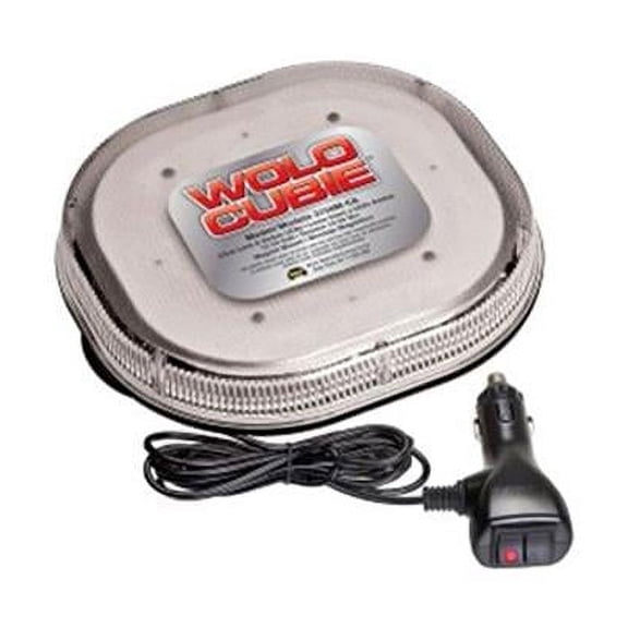 Wolo Manufacturing Cubie Warning Light with Clear Lens & Amber LEDs