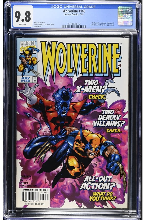 Wolverine #140 - CGC 9.8 Comic Book