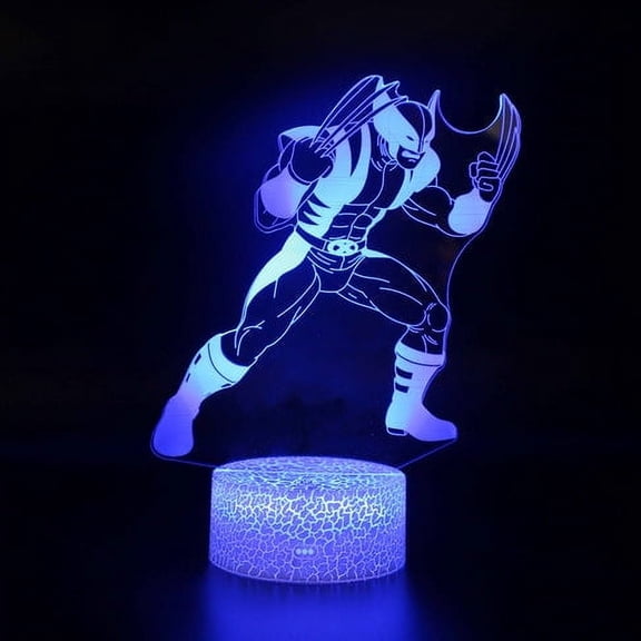 Wolverine 3D Optical Illusion Lamp