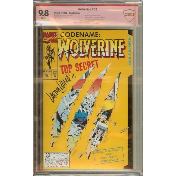 Wolverine #50 CBCS (not CGC) 9.8 Marc Silverstri Larry Hama