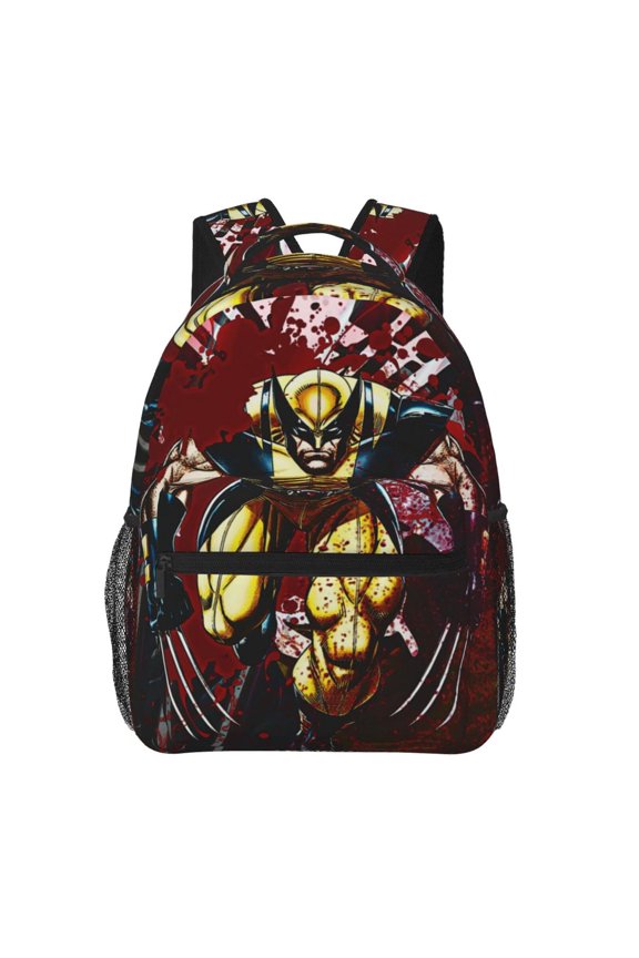 Wolverine Backpack Cartoon Lightweight Laptop Bookbag College Travel Hiking Work School Daypack Rucksack