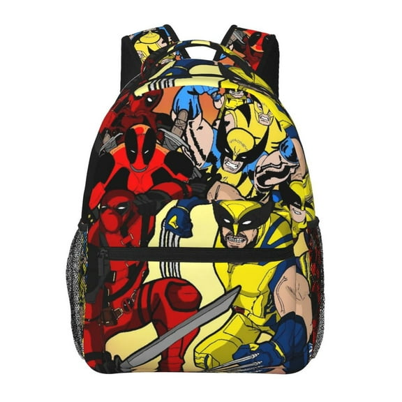 Wolverine Backpack Cartoon Lightweight Laptop Bookbag College Travel Hiking Work School Daypack Rucksack