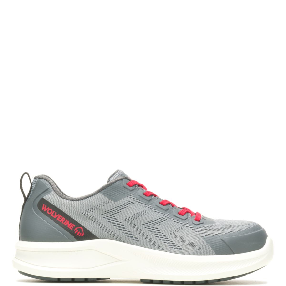 Wolverine Bolt DuraShocks Knit CarbonMax Work Shoe Men Grey Red