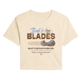 thumbnail image 1 of Wolverine - Bub's Blades Business - Juniors Cropped Graphic T-Shirt, 1 of 3