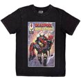 thumbnail image 1 of Marvel Comics Unisex Stone Wash T-Shirt Wolverine Carrying Deadpool (Black) (XX-Large), 1 of 2